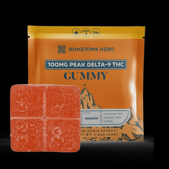 PEAK 100MG THC GUMMY / Mandarin - Sour Diesel